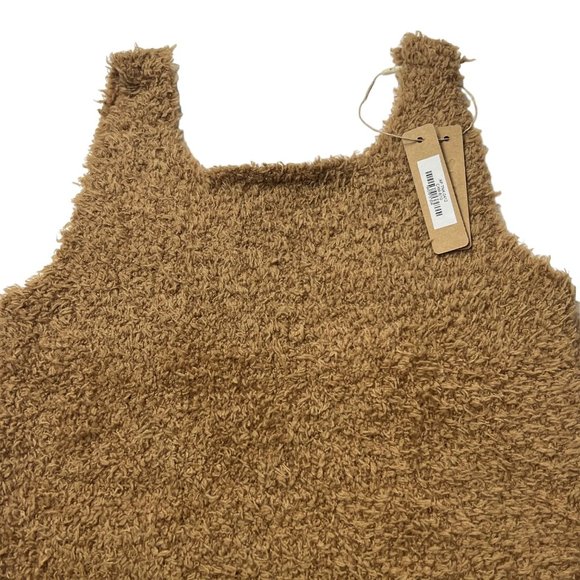 SKIMS Cozy Knit Tank Top Camel Girls 8/10 - Picture 7 of 12